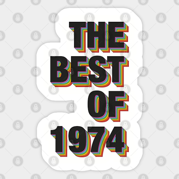 The Best Of 1974 Sticker by Dreamteebox
